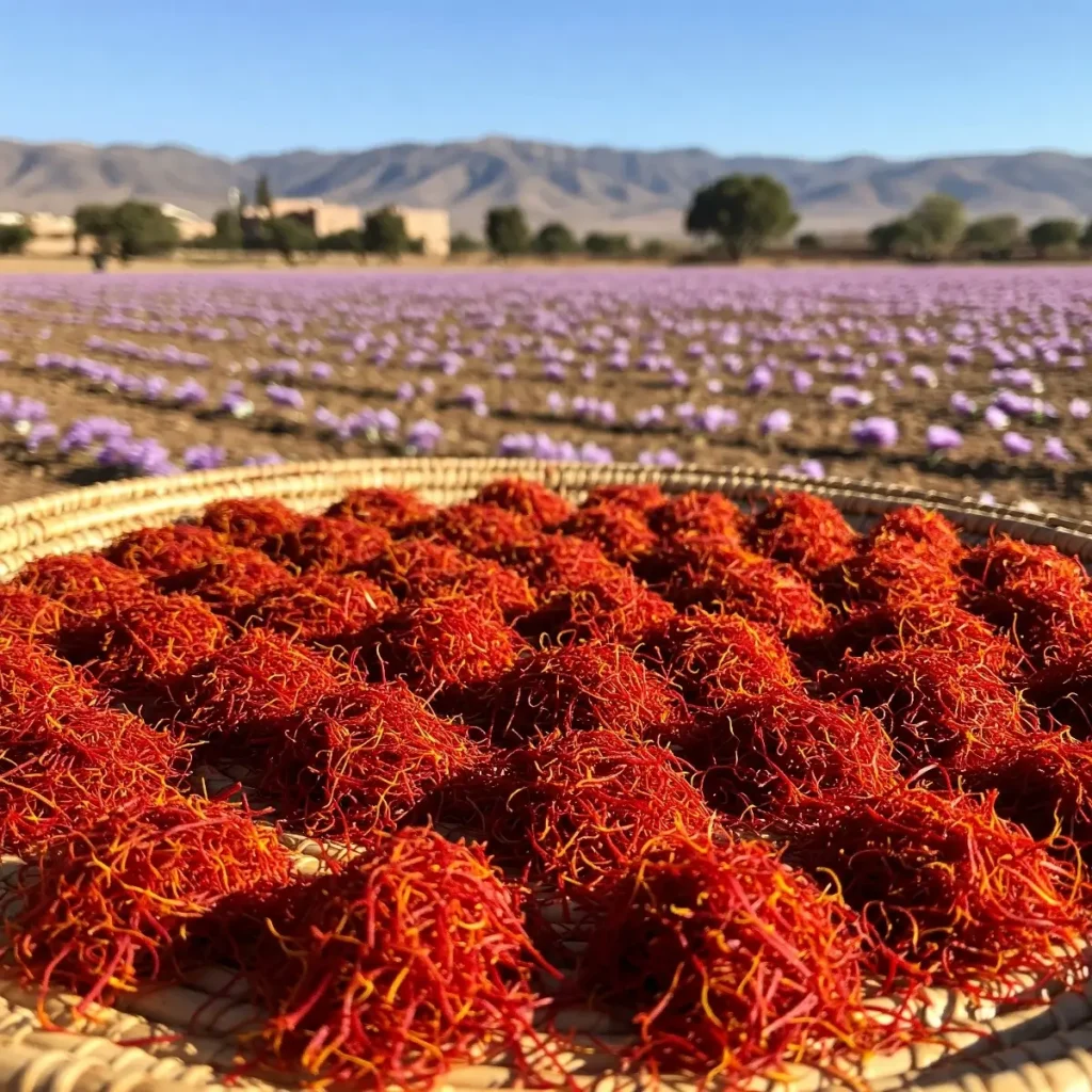 moroccan kitchen saffron from taliouine