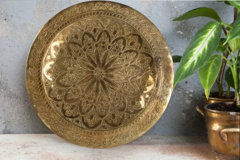 Moroccan brass plates